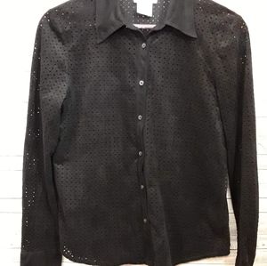 Jones NY faux suede top